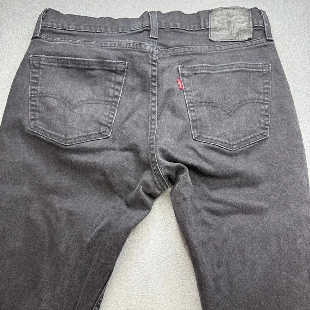 Levi 511 Jeans Slim Fit 34x32 (FIT 34x30) Black Denim Stretch Pant Classic